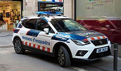Patrulla de los Mossos d'Esquadra