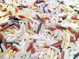 Variedades de arroz: blanco, integral, rojo y salvaje