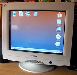 Monitor CRT clásico de la marca Belinea