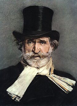 Retrato de Giuseppe Verdi
