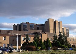 Fachada del Hospital Raigmore en Inverness