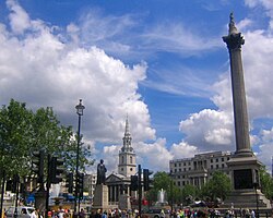 Cielo de Londres con nubosidad parcial