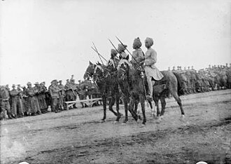 Tropas anglo-indias, Lanceros de Hyderabad en Egipto, 1916.