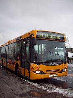 Autobús del servicio de transporte público urbano de Reikiavik