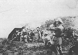 Soldados colombianos durante la guerra colombo-peruana
