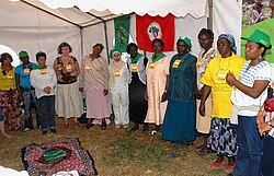 Mujeres de la Vía Campesina en 2007