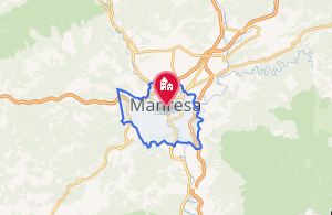 Mapa detallado del territorio de Manresa