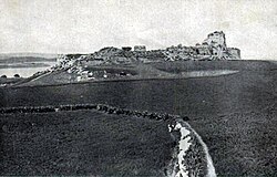 Ruinas del castillo medieval de Ayamonte situadas en la parte alta del municipio