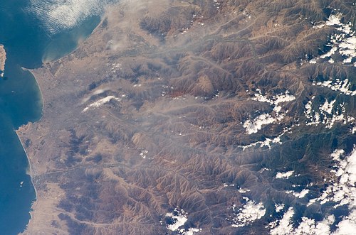 Imagen satelital de la provincia de Lima