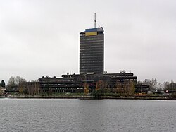 Sede central de LTV en la isla de Zaķusala