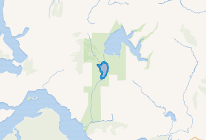 Mapa de ubicación del Lago Meullín