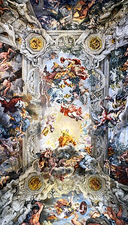 Fresco del palacio Barberini en Roma