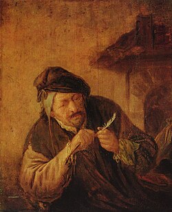 Cortando la pluma de Adriaen van Ostade