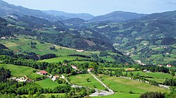Paisaje del paraje de Larráiz