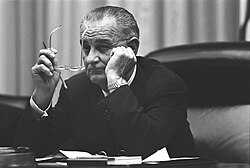 Retrato ilustrativo de Lyndon B. Johnson