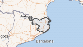 Mapa político y geográfico de la provincia de Gerona