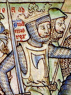 Svend I en un dibujo medieval del siglo XIII