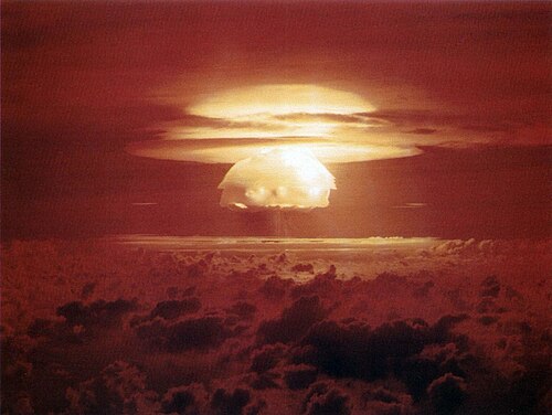 Explosión de una bomba nuclear