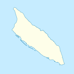 Mapa de localización de Oranjestad en la isla de Aruba