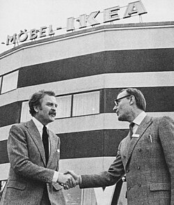 Ingvar Kamprad y Hans Axe en 1965