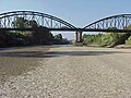 Puente de hierro sobre el río Guadiaro