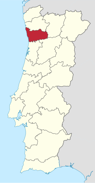 Representación visual del distrito de Oporto