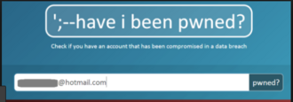 Interfaz y detalles técnicos de Have I Been Pwned.