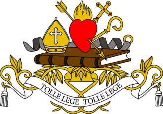 Emblema y representación vinculada a la Orden de San Agustín
