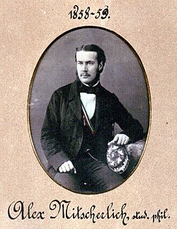 Fotografía del químico Alexander Mitscherlich tomada en 1858.
