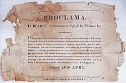Documento histórico de la proclamación republicana.