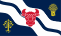 Mapa y escudo representativo de Oxfordshire