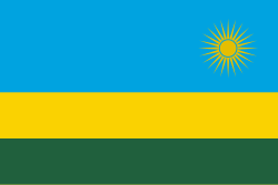 Emblema y datos de la delegación de Ruanda en Londres 2012