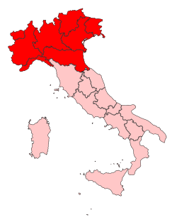 Detalle cartográfico de las regiones del norte