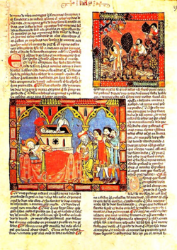 Representación histórica de manuscritos bíblicos