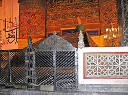 Tumba de Yalal ad-Din Muhammad Rumi en Konya, Turquía.