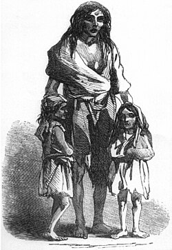 Representación de víctimas de la Gran hambruna irlandesa, 1845-1849