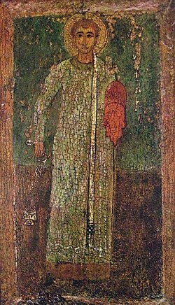 Icono bizantino del siglo XI que representa a Esteban