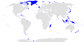 Principales archipiélagos e islas del mundo.