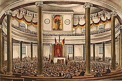 Interior del Parlamento de Fráncfort