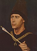 Retrato de Anton von Burgund de Rogier van der Weyden