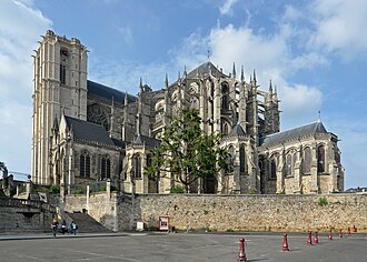 Vista general de la Catedral de Le Mans