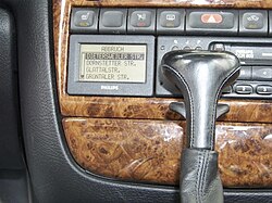 Sistema GPS diseñado por Philips en un Opel Omega de 1995