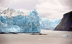 Glaciar Hubbard en Alaska.