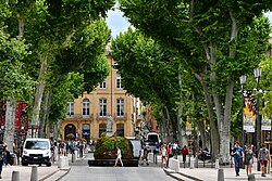 Vista del Cours Mirabeau