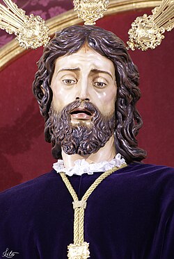 Talla de Nuestro Padre Jesús de la Paz de la hermandad.
