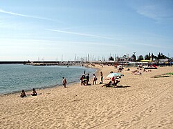 Una playa de Fuengirola