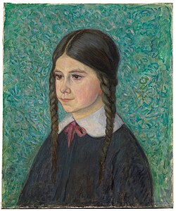 Retrato de Mariquiña de Valle-Inclán pintado hacia 1928.