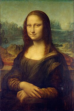 Retrato de Mona Lisa (La Gioconda), conservado en el Museo del Louvre.