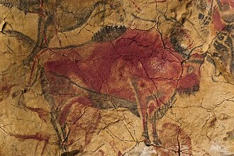 Bisonte de la cueva de Altamira en España