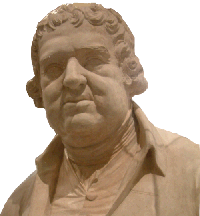 Busto esculpido de Erasmus Darwin realizado por W. J. Coffee alrededor de 1795.